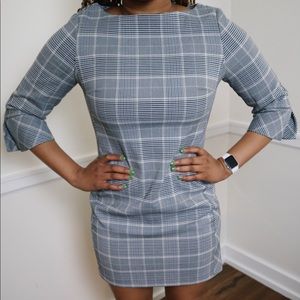 Business Casual Plaid Dress